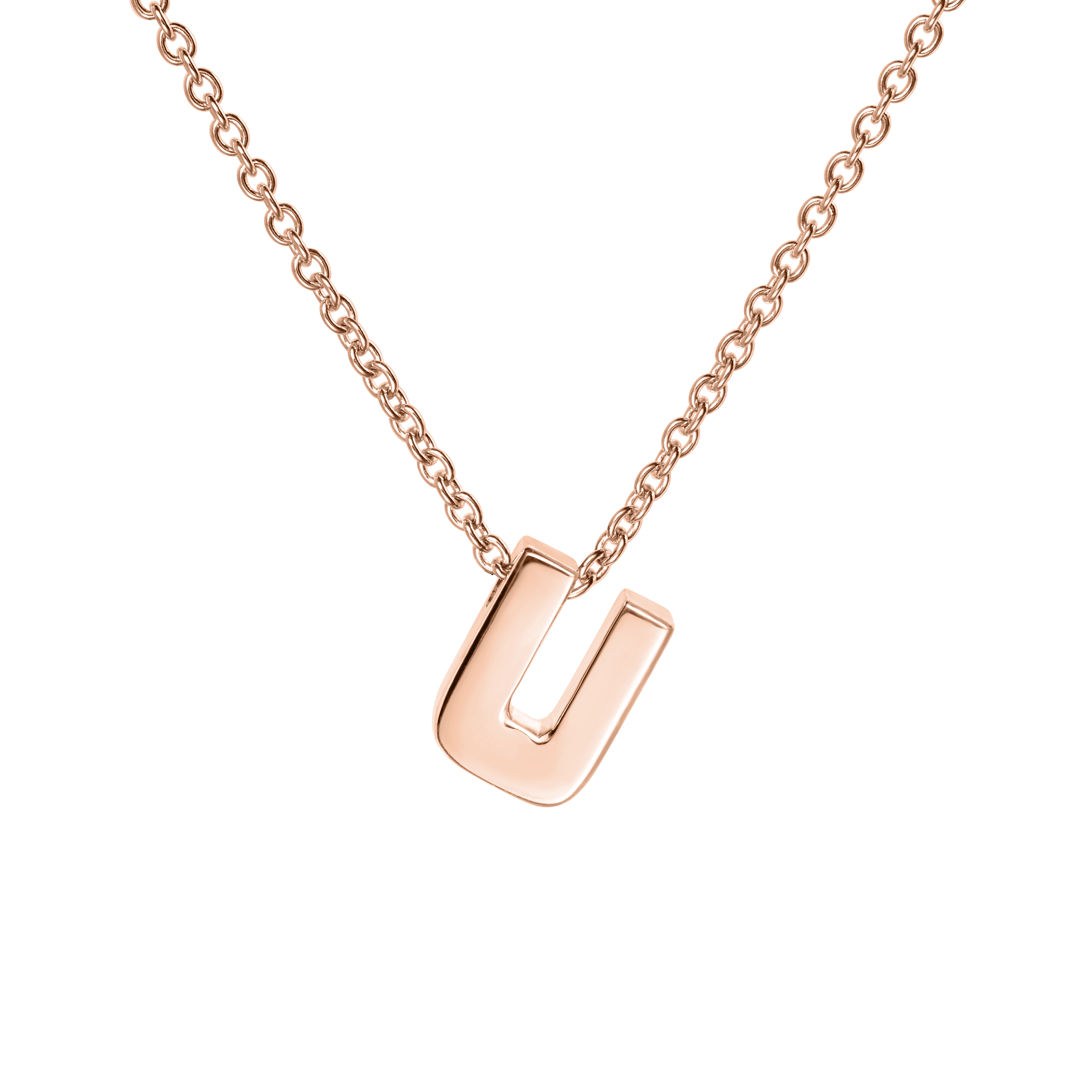 18ct Rose Gold Winged Initial Necklace | Say It With Diamonds